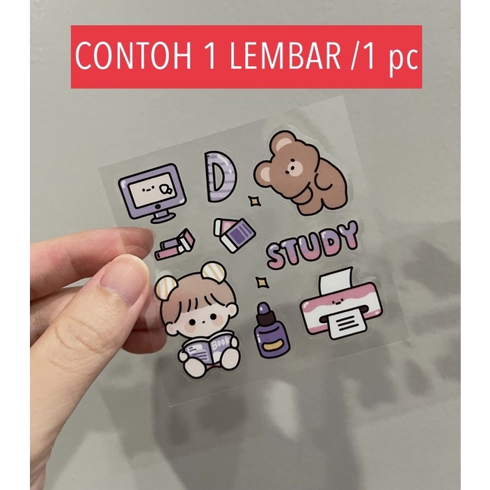 1 Lembar Stiker Aesthetic Tumblr Hp / Stiker Lucu Telado-7