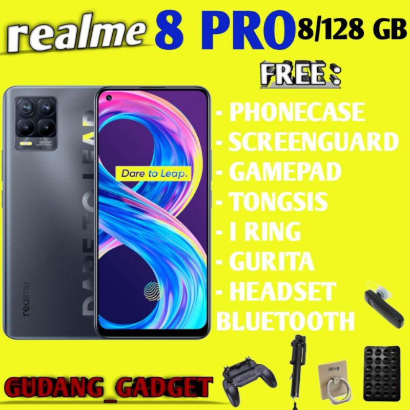 REALME 8 PRO 8/128 RAM 8GB ROM 128GB GARANSI RESMI