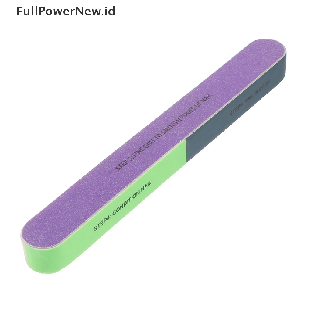 [KUKU PALSU] 1Pcs Nail Buffer Sponge Block Buffing Nail File Manicure 7Sided Nail Art Tools .