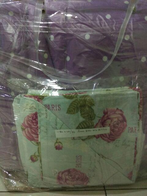 Set Bedcover Komplit | Katun Lokal Premium | Ukuran Double (140,160,180,200)