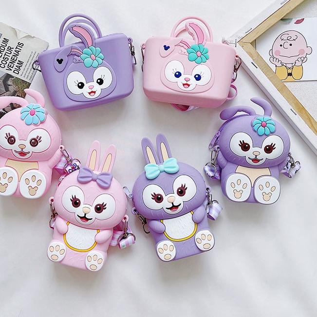 ● Leleoncare TAS MINI FASHION JELLY ANAK SELEMPANG / TAS SELEMPANG ANAK JELLY KARAKTER / SLING BAG A