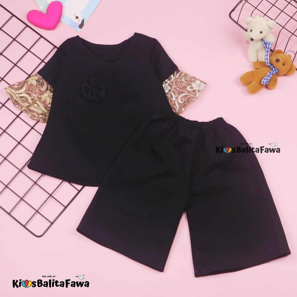 [POLOS] Setelan Lucy uk 2-4 Tahun / Set Atasan Balita Blouse Kulot Balita Cewek Baju Anak Perempuan