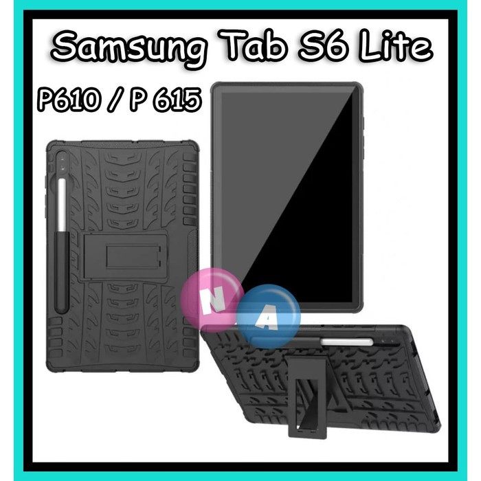 NA - Case Standing Armor Samsung Tab S6 LITE P610 - P615 Stand Case