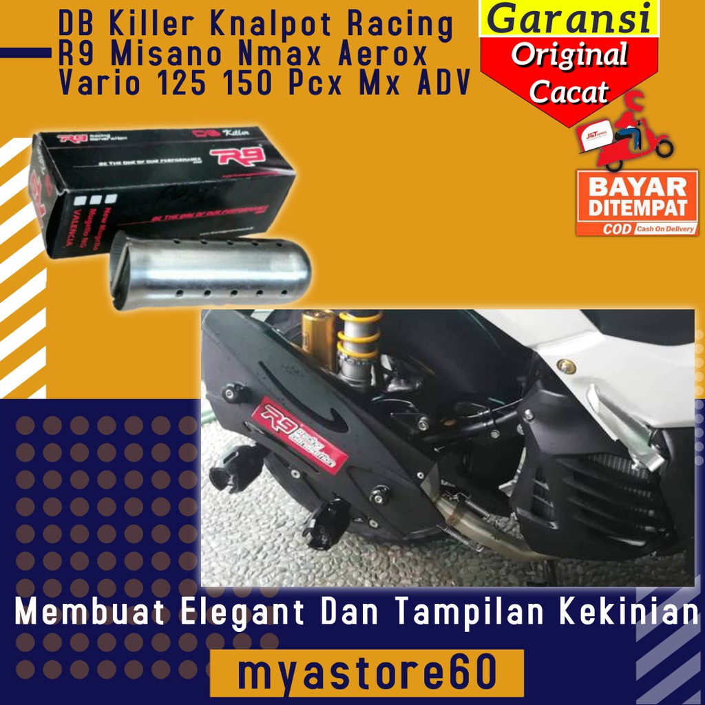 DB Killer Knalpot Racing R9 Misano Nmax Aerox Vario 125 150 Pcx Mx ADV