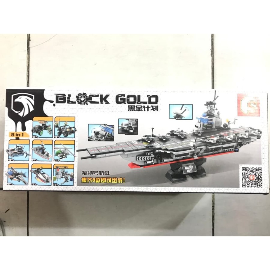 Bricks Lego Block Sembo Gold Army Military Laing Commandos 12082-89