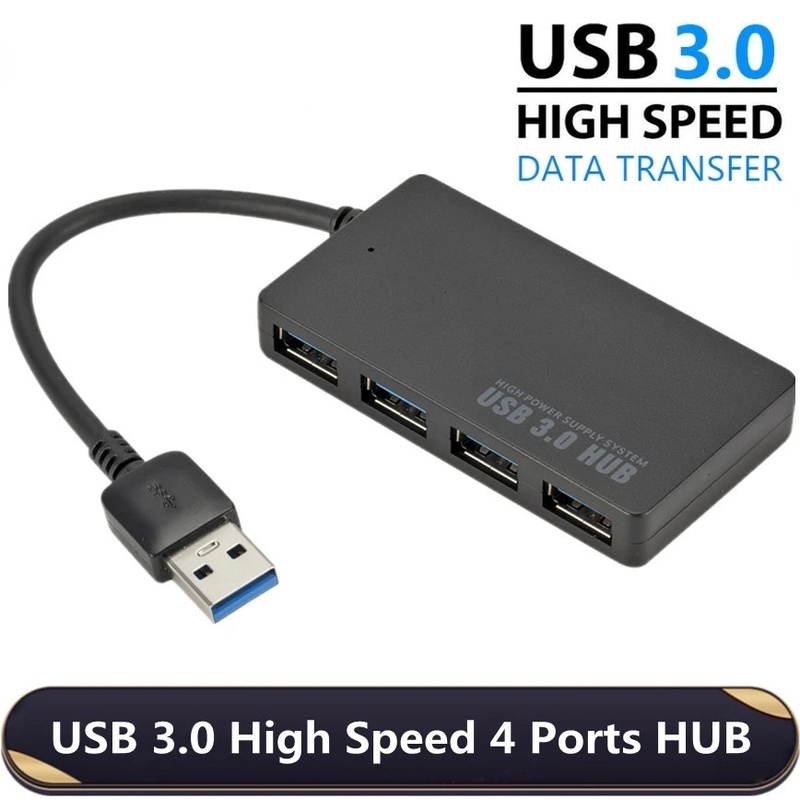 Hub Splitter 4 Port Usb 3.0 Kecepatan Tinggi