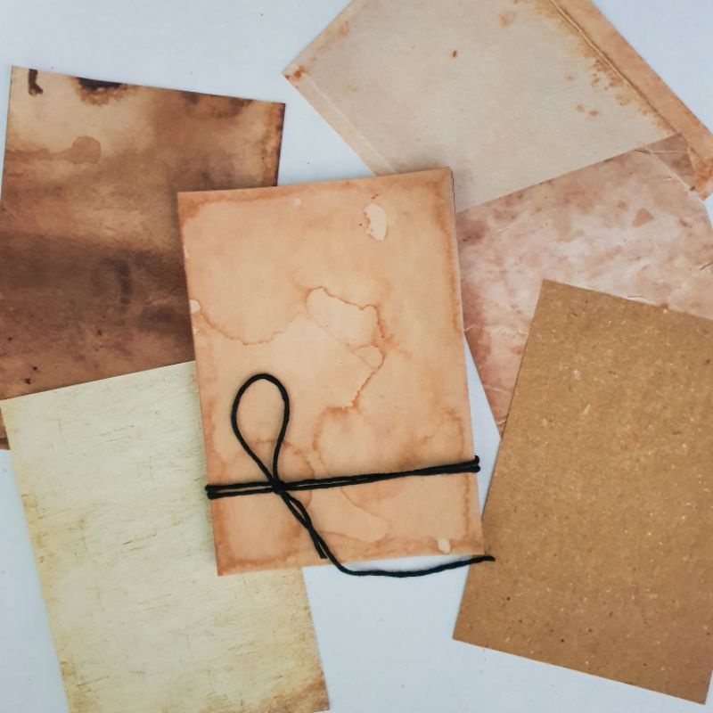 Jual Kertas Vintage Polos 52pcs Kertas Scrapbook