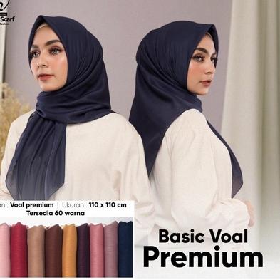 ハ Part 2   Voal polos umama  putih/hitam Jilbab sekolah polos grosir/queenalmoss Berkualitas