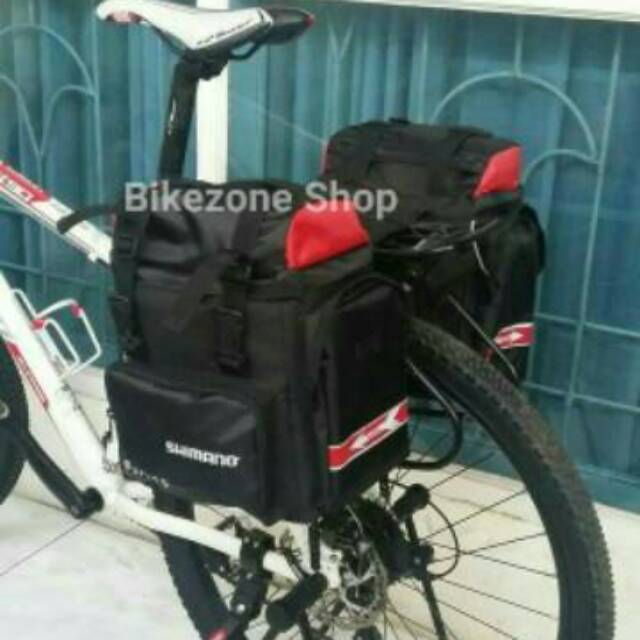 Tas Panier Bagasi Belakang Sepeda Touring Shimano