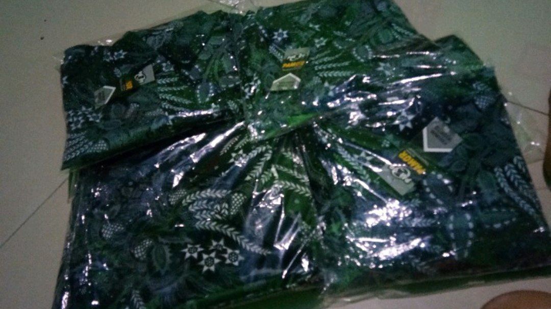 Batik Couple Keluarga Sania Ruffle Ori Ndoro Jowi Dnt Motif Manggar Abu