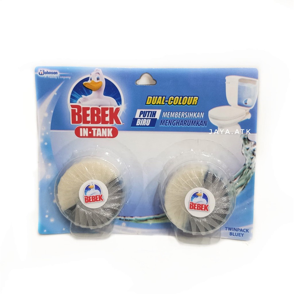 PEMBERSIH PENGHARUM TANK TOILET BEBEK IN-TANK KLOSET PUTIH BIRU SET 2 @ 40 GRAM