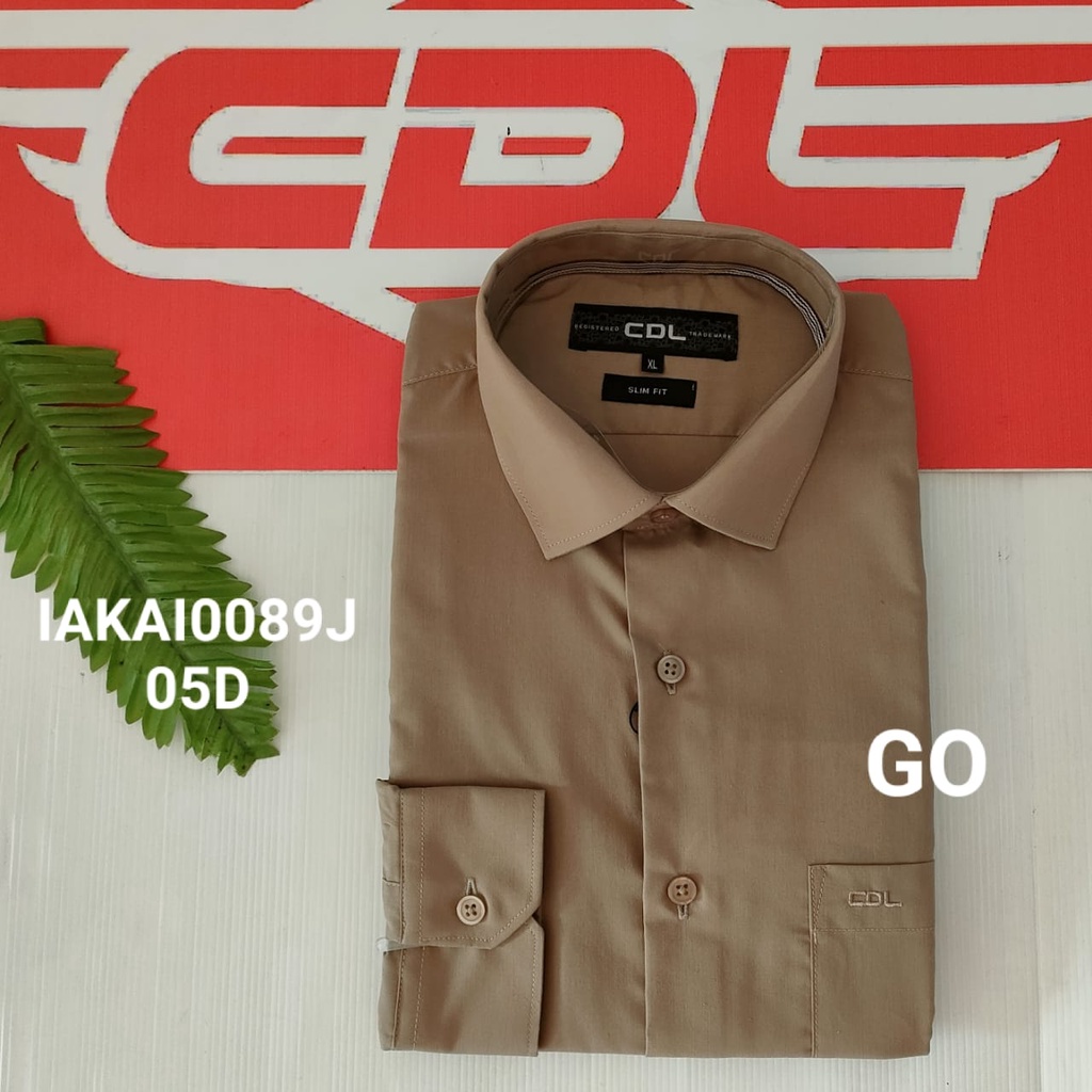 gof CDL (CARDINAL) KEMEJA FORMAL PANJANG SLIMFIT Kemeja Kantor Atasan Kemeja Formal Original POLOS