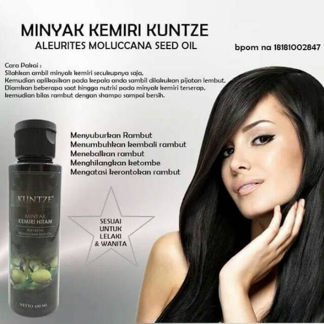 minyak kemiri hitam kuntze original