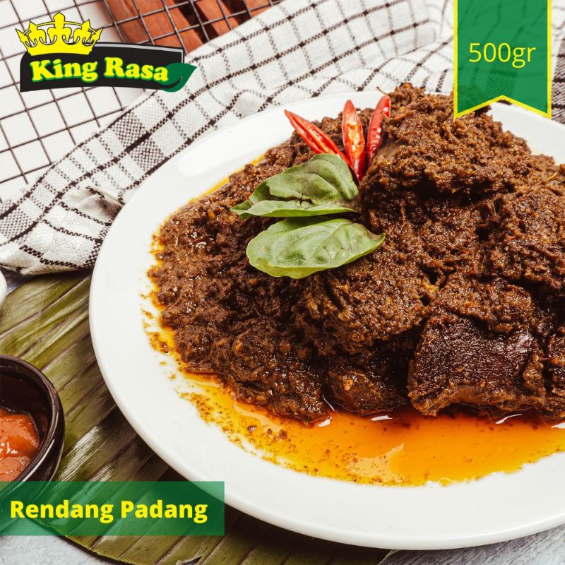 Jual Rendang Daging Sapi Padang 500 Gram Rendang Padang Daging