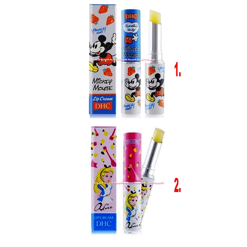 DHC Lip Cream 1.5g Lipgloss Pelembab Bibir Mickey Mouse Cinderella Edition Lip Gloss Made In Japan