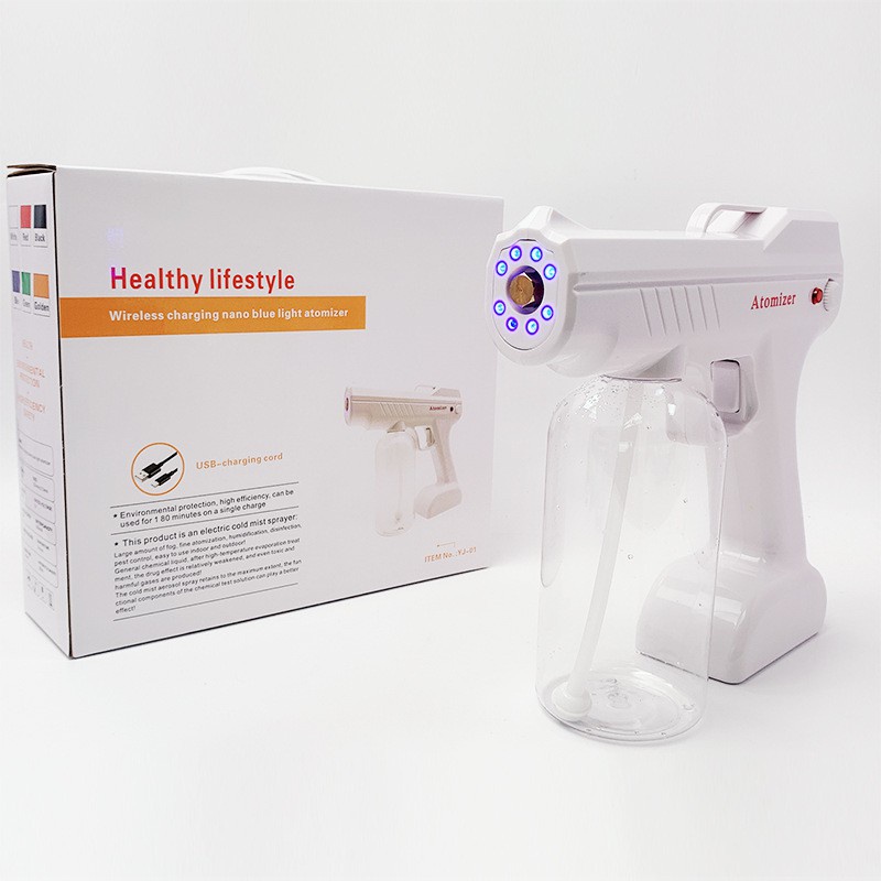 BS504 YJ-01 Nano Spray Gun Disinfectant Wireless 800 ml UV Sterilizer gun