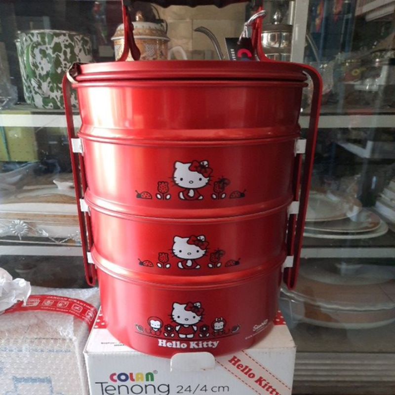 Rantang Tenong Hello Kitty Besar ukuran 24cm/4susun Maspion