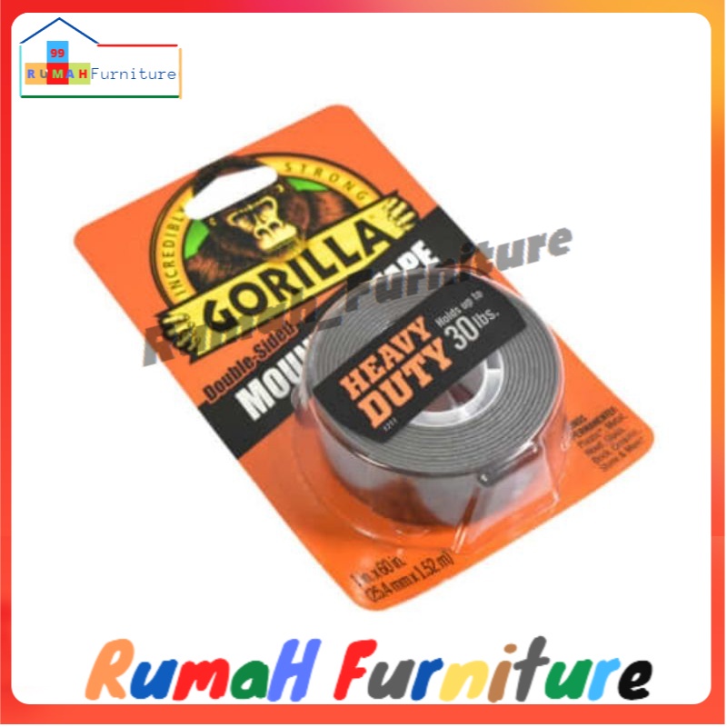

Gorilla Double Tape Heavy Duty 1 Inch Original