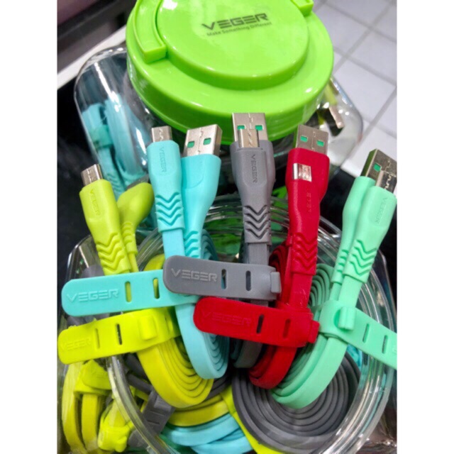 KABEL DATA USB CASAN VEGER MURAH V220 Micro 3.0A FAST CHARGE USB CABLE DATA KABEL VEGER V-220 pcs