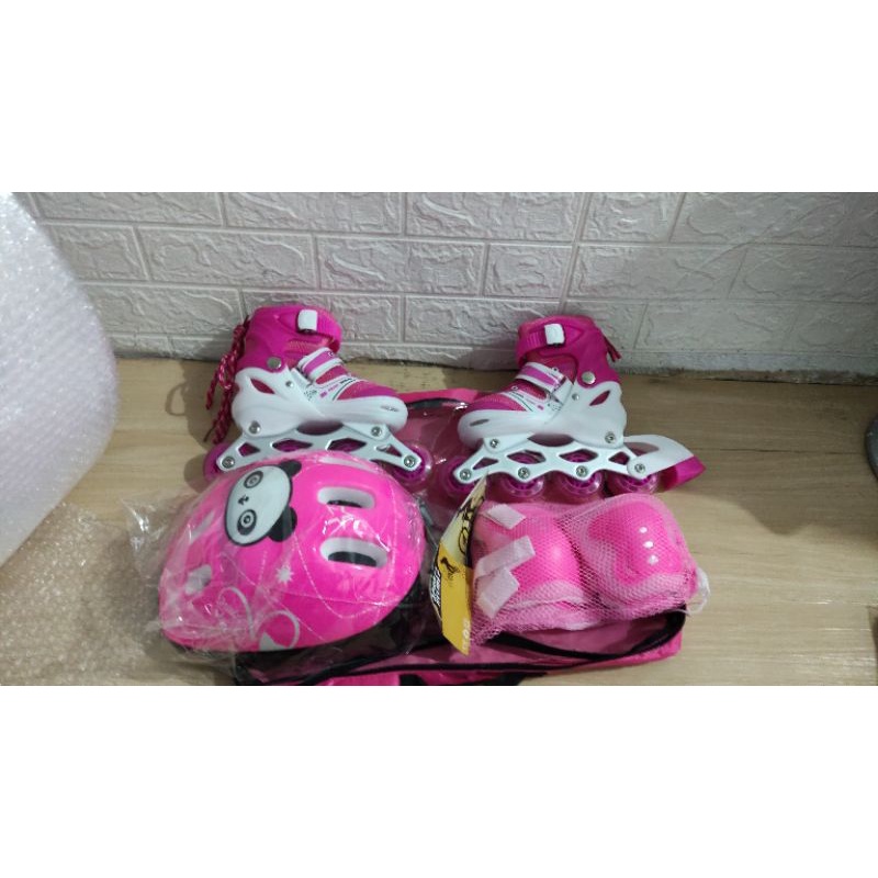 Sepatu Roda Anak / Inline Skate Fullset DEKKER ( Bisa Set Model BAJAJ )