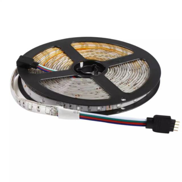 hanya LAMPU LED STRIP RGB 2835 3528 IP33 IP44 GEL OUTDOOR WATERPROOF 12V 5M ONLY INDOOR