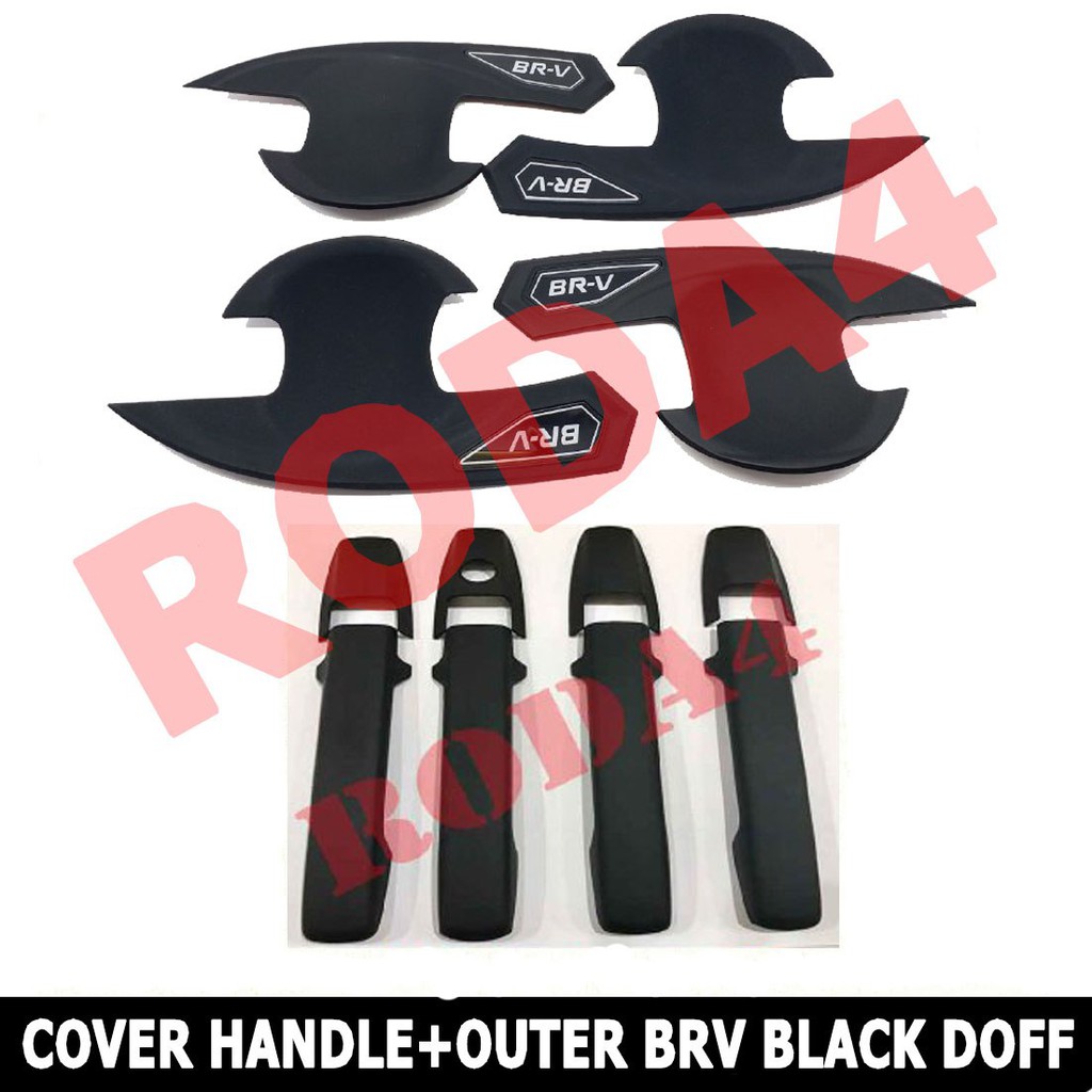 Paket Cover Handle Dan Outer Handle BRV Hitam Doff