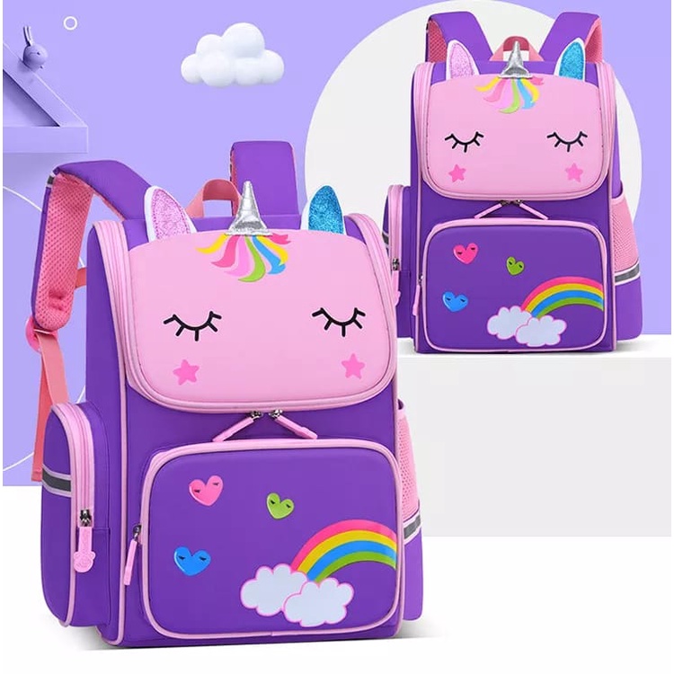 Galery - Tas ransel anak karakter UNICORN tas sekolah tas traveling