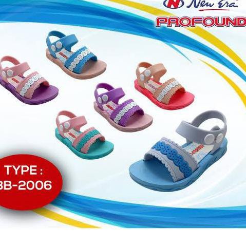 sogo NEW ERA BB/KC 2006 Sandal Sepatu Anak Tali Belakang Karet Sandal Bayi Perempuan Original