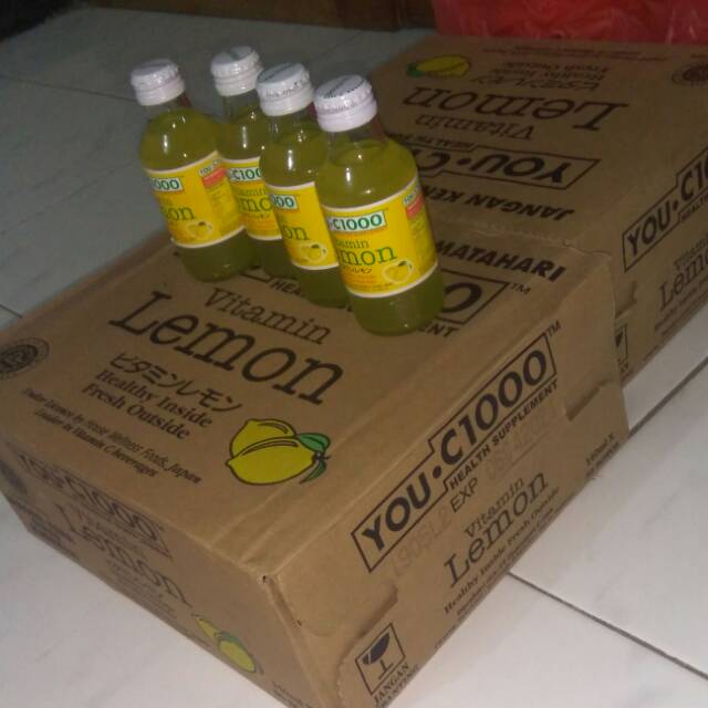 

you c1000 rasa lemon / apple botol beling 140 ml