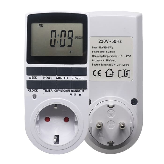 Stop Kontak Timer Digital Switch Taffware