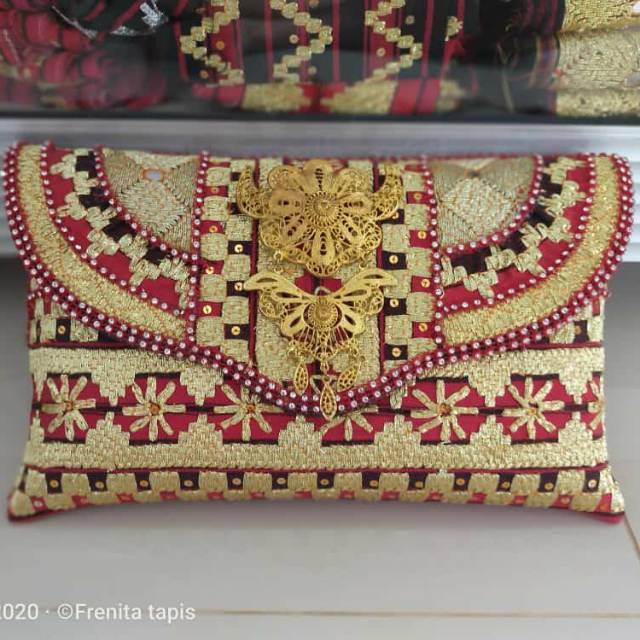 [BISA COD] Clutch Tapis Etnik Lampung Murah