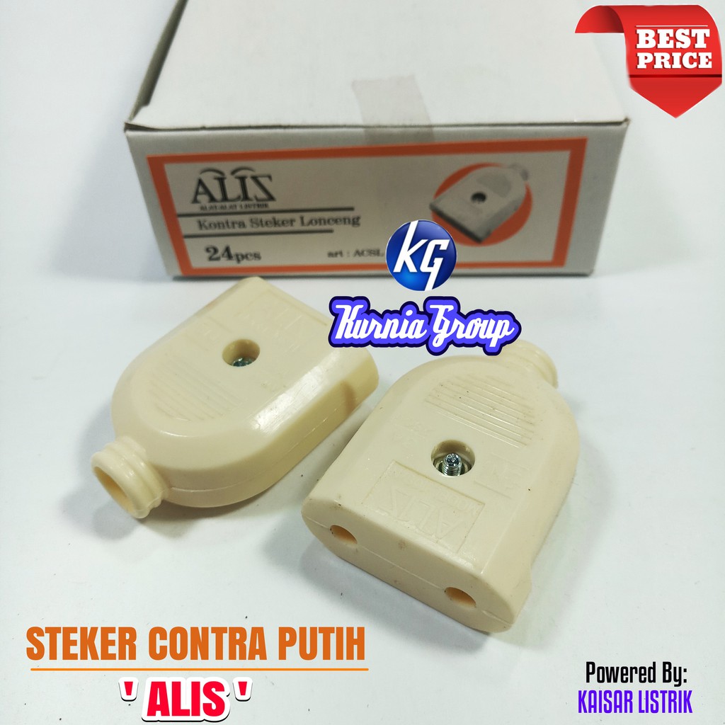 Steker Contra Putih DAIKEN Jek Female Gepeng Jack Cewek buat sambungan Jeck Male Stecker Colokan