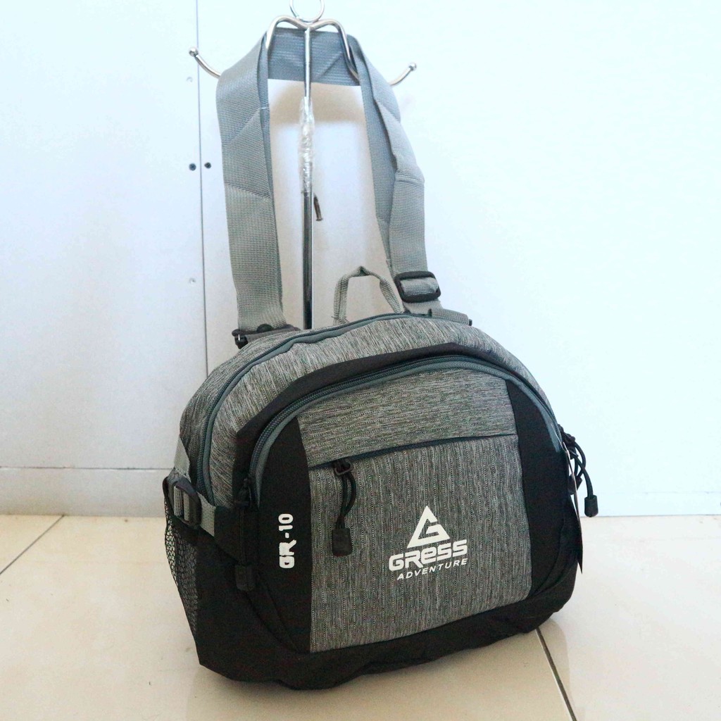 Tas Selempang Gress Abu Slingbag Distro Keren Tas Multifungsi Liburan