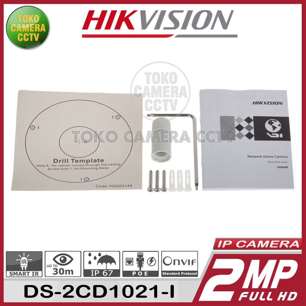 IP CAMERA 2MP OUTDOOR HIKVISION DS-2CD1021-I