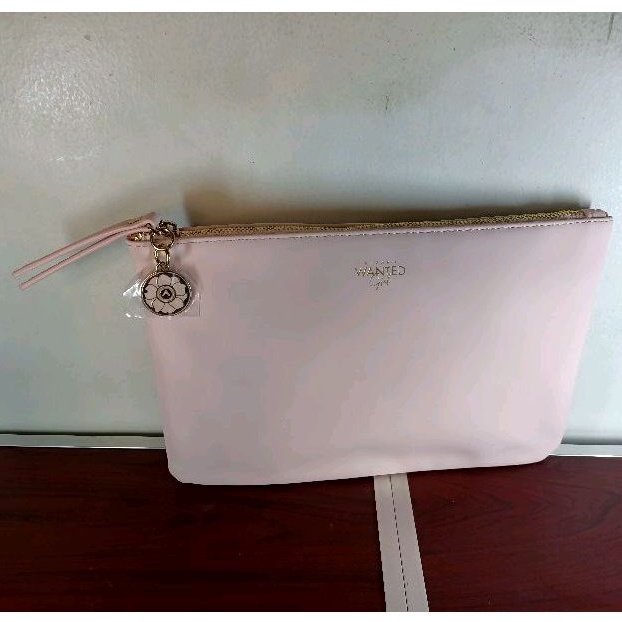 ORIGINAL POUCH AZZARO SERI WANTED GIRL PINK / DOMPET KOSMETIK WANITA PINK