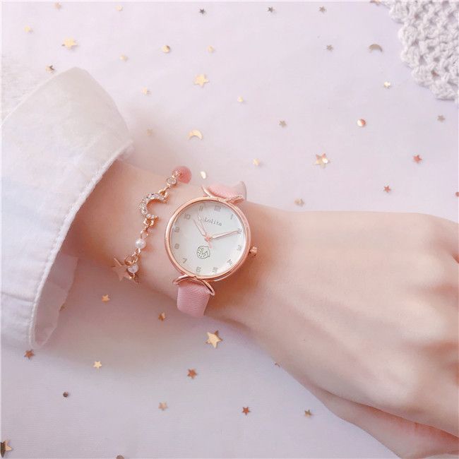 ✅COD [BBS] Jam Tangan Candycat Wanita Motif Buah Dengan Tali Strap PU Fashion Gaya Korea