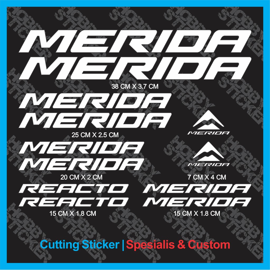 Decal Frame Merida Sticker MTB Stiker Sepeda Custom