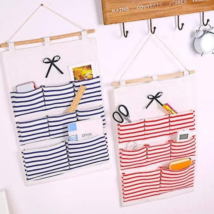 IKILOSHOP PG8 Salur Pouch gantung SALUR 8 sekat bahan tebal serbaguna organizer WALL Tempat Remote Kosmetik Dinding/Tempat Penyimpanan Serbaguna