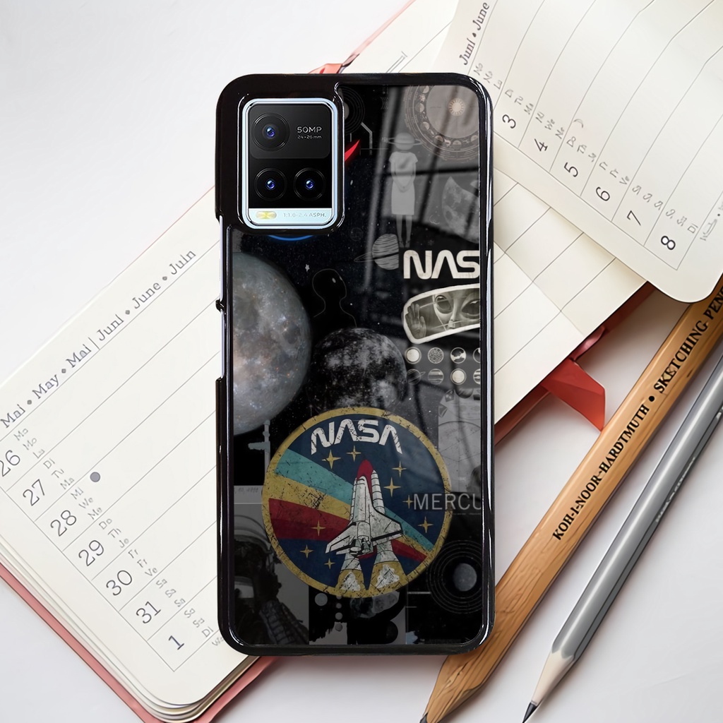Case Glossy Kilau Vivo Y21 Y21S | Y21T Y21A | Y33S Y33T  | Casing Pelindung Hp | Motif Nasa
