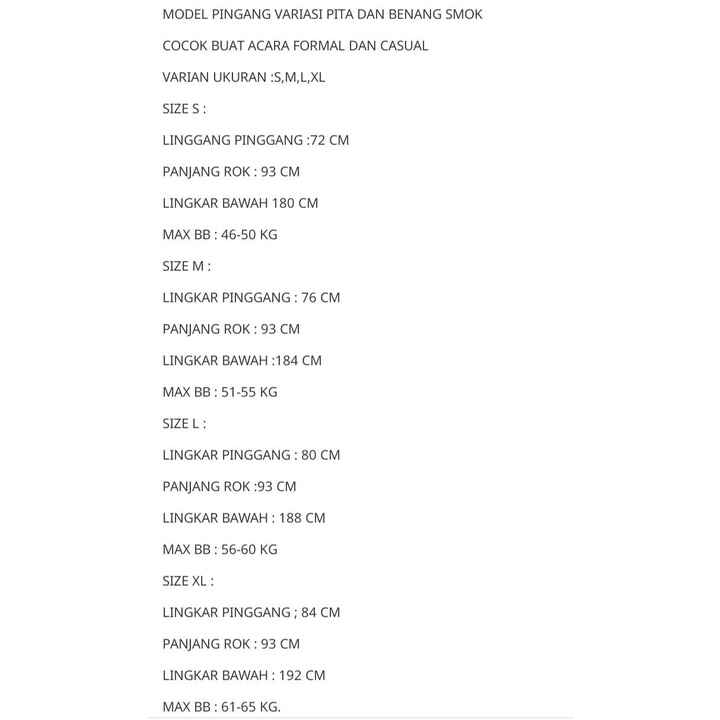 Rok Panjang Plisket RAPLISKET Rok Kerja