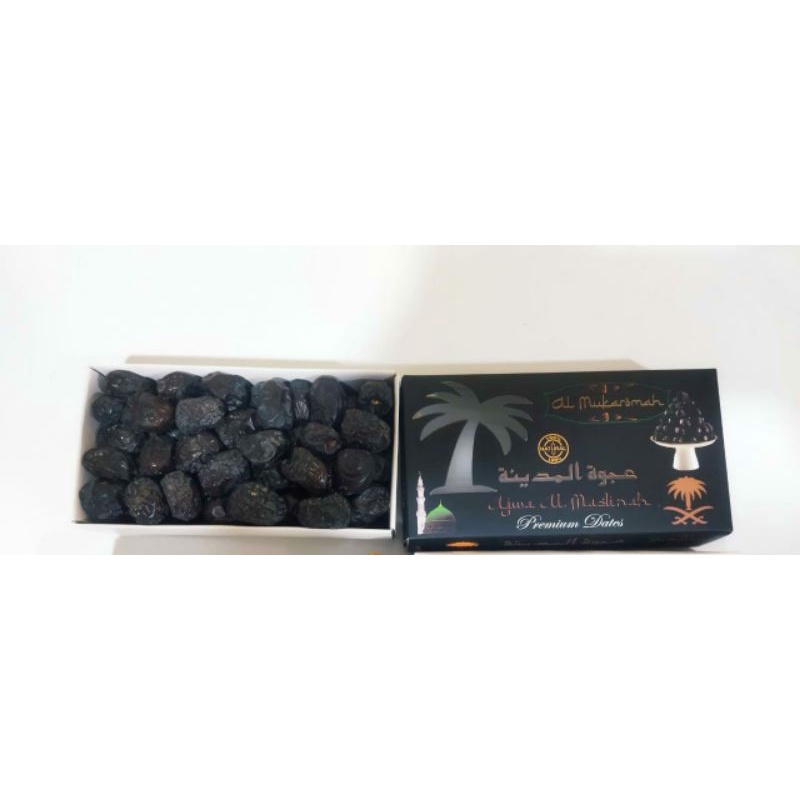 

Kurma Ajwa Madinah 500 gram kemasan Thin wall