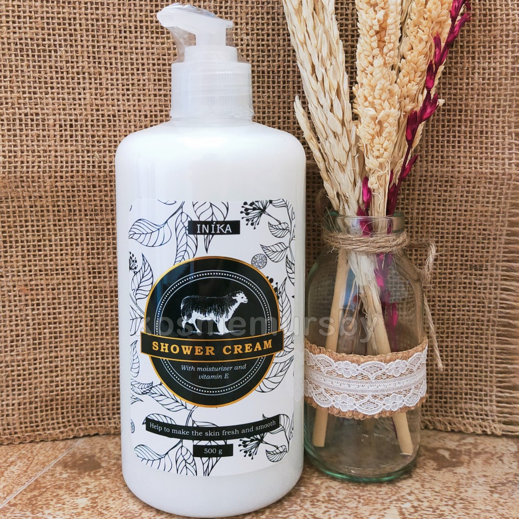 INIKA Sheep's Milk Shower Cream (Sabun Susu Domba) 500gr WAJIB NAMBAH BUBBLE