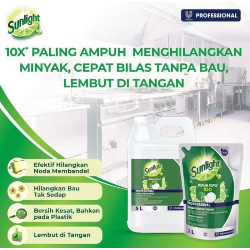 Sunlight sabun cuci piring proffesional 5 liter