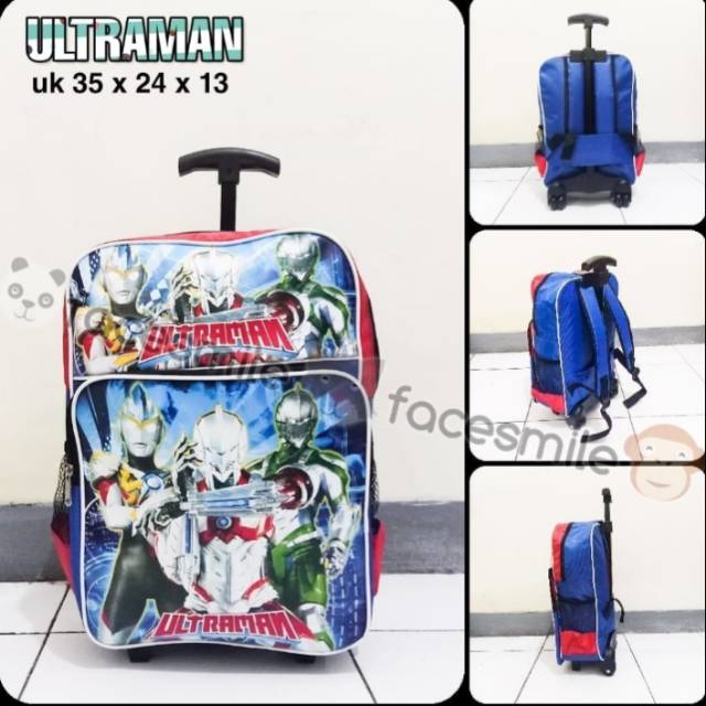 TAS ANAK TROLY TAS ANAK DORONG UKTRAMAN TAS ANAK SD TAS ANAK KARAKTER ULTRAMAN