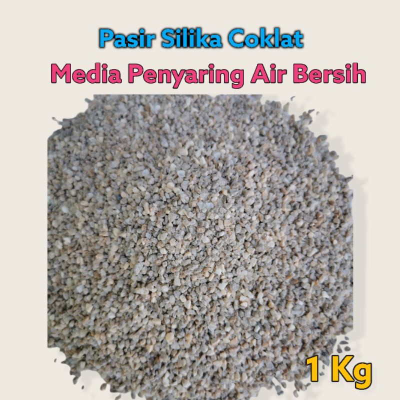 Jual Pasir Silika Coklat 1 Kg Pasir Silica Penjernih Air Aquascape