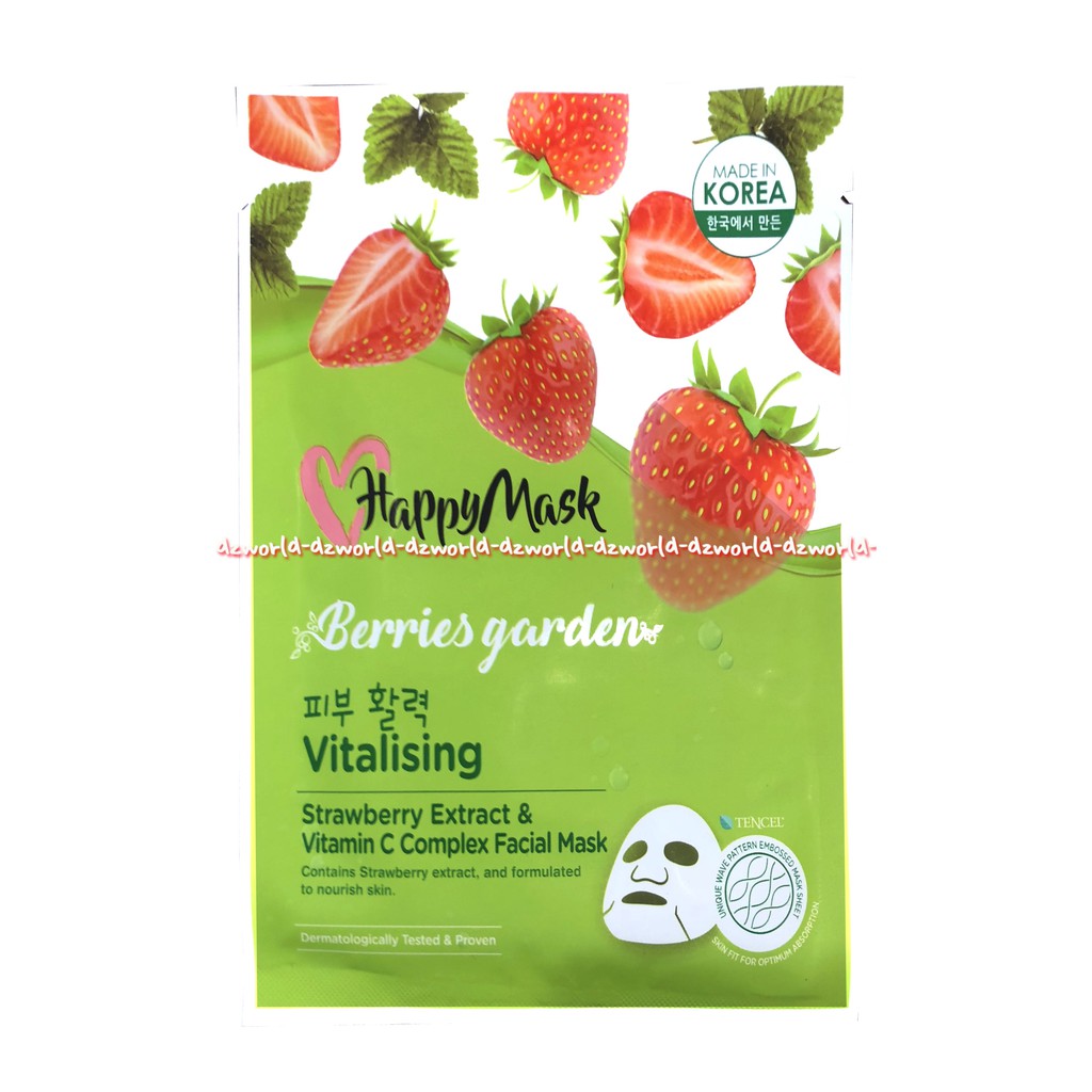 Happymask Berries Garden Anti Oxidant Gojiberry Extract Masker Happy Mask