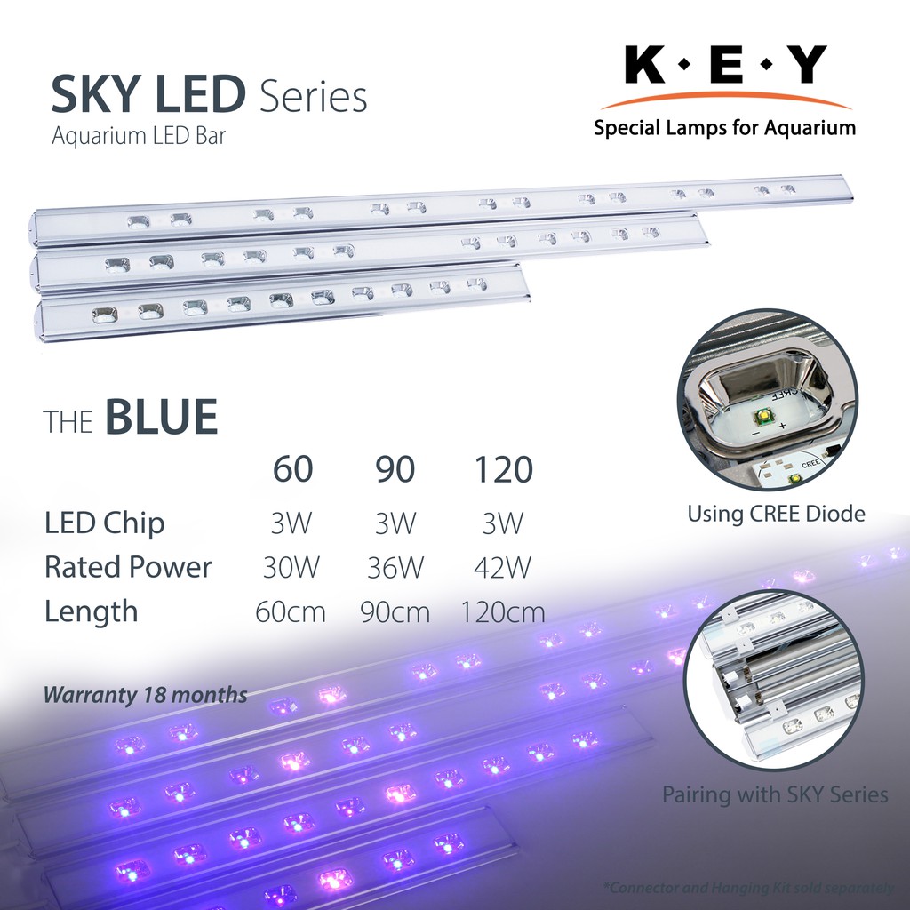 KEY SKY LED BLUE 120