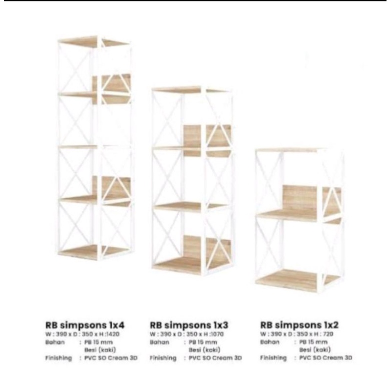 RAK BUKU SERBAGUNA || RAK MULTIFUNGSI RB SIMPSONS