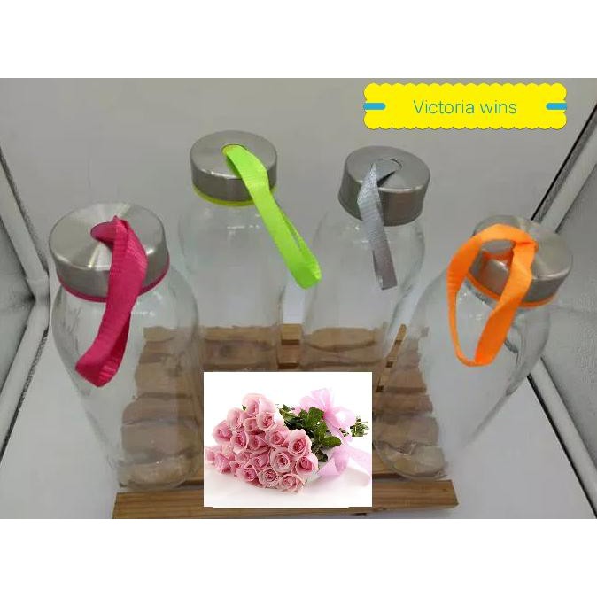 Big Sale Botol kaca / beling MY GLASS BOTTLE victoria 420ml charming souvenir