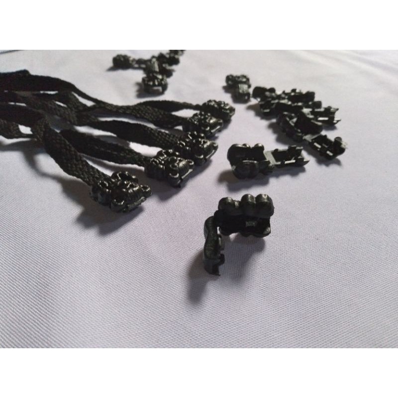 Stopper Kotak Warna Hitam - Stopper Ujung Tali Untuk Tali Jaket/Hodie/Kolor - Stopper Lucu